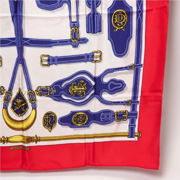 Vintage HERMES SCARF “Harnais des Presidents” - Picture 9 of 9